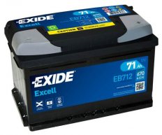EXIDE EB712 Аккумулятор EXCELL 71Ah 670A ETN0 о.п. низ.