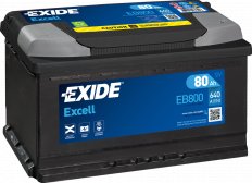 EXIDE EB800 Аккумулятор EXCELL 80Ah 640A ETN0 о.п.