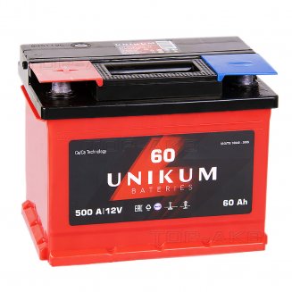 UNIKUM Аккумуляторная батарея 60Ah п.п.
