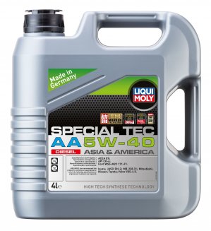 LIQUI MOLY 21331 HC-синт.Special Tec AA Diesel 5W-40 CK-4 E9 (4л) Масло моторное