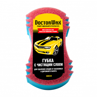 DoctorWax 8612R Губка с чистящим слоем для удаления следов насекомых