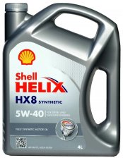 Shell Helix HX8 Synthetic 5W40 SN/CF A3/B4 4л "Т" Масло моторное 550052837