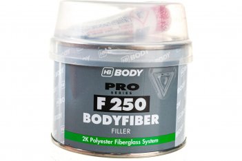 HB BODY PRO F250 FIBER Шпатлевка Стекловолокно 0,25кг 2500600050
