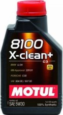 Motul 8100 X-clean+ 5w-30 C3 100%синт. 1л.Масло моторное