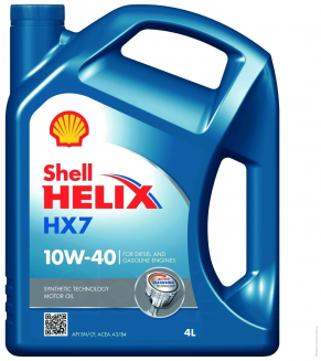 Shell Helix HX7 10w40 п/с 4л Масло моторное