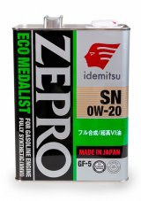 IDEMITSU ZEPRO ECO MEDALIST SN/GF 0W20 4л Масло моторное
