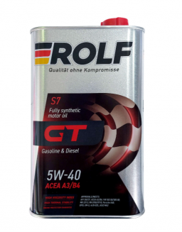 ROLF GT 5W40 A3/B4 1л Масло моторное (Метал)