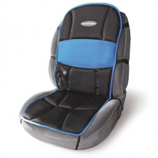 AUTOPROFI MAS-300 BK/BL Масссажная накидка РЕЛАКС, 5 вибромоторов, подогрев, надув.