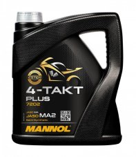 MANNOL 7202 4T Plus 10w-40 SL JASO MA/MA2 п/с 4л Масло моторное