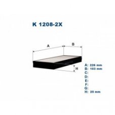 FILTRON K1208-2X (CU 2521-2) Фильтр салонный