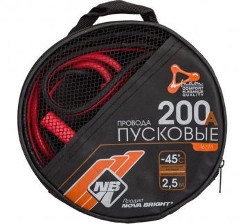 Провода пусковые "Nova Bright-fusion" 200А в сумке 46774