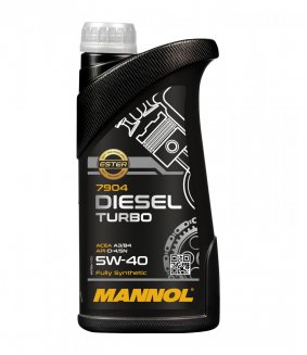 MANNOL 7904 Diesel Turbo SAE 5w40 1л Масло моторное