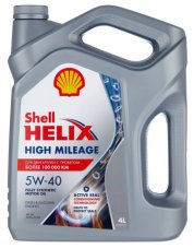 Shell Helix High Mileage 5w40 4л Масло моторное