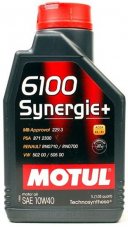 Motul 6100 Sinergie+ 10w40 technosynthese 1л Масло моторное