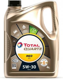 Total Quarts INEO ECS SAE 5w30 4л Масло моторное 213685