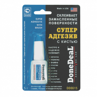 Done Deal 6615 Суперадгезив с кистью,не треб.обезжир.пов.5г