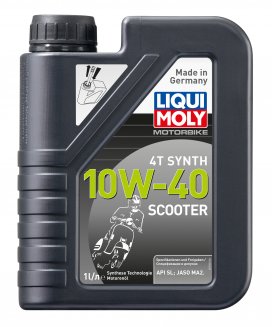 LIQUI MOLY 7522 4T Scooter Motoroil 10w40 Sl/ MA-2 1л Масло моторное