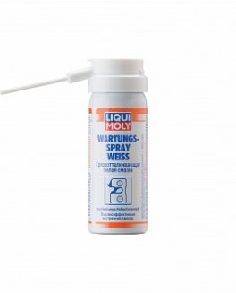 LIQUI MOLY 7556 Грязеотталкивающая белая смазка 0,05л Wartungs-Spray weiss