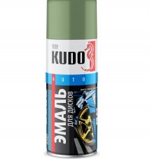 KUDO KU-5204 Эмаль для дисков болотная 520мл