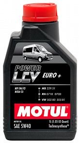 Motul Power LCV Euro+ 5w40 1л Масло моторное