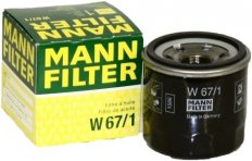 MANN FILTER W 67/1 Фильтр масляный