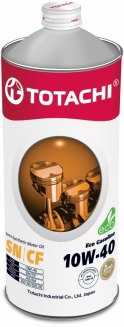 TOTACHI Eco Gasoline Oil SM/CF 10W40 1л п/с Масло моторное