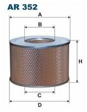 FILTRON АR 352 Фильтр воздушный (C 22 212)