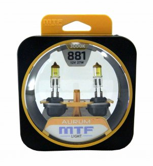 MTF Лампа автомобильная Aurum 3000K H27/2 881 (55)