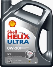 Shell Helix ULTRA 0W20 SN 4л Масло моторное