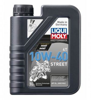 LIQUI MOLY 7609/1521 Motorbike Street SN Plus/MA-2 4T 10w40 1л Масло моторное