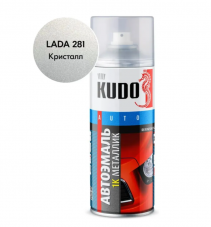 KUDO KU-41281 Эмаль автомобильная металлизированная "Кристалл 281" 520мл