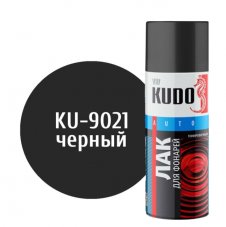 KUDO KU-9021 Лак для тонировки фар ЧЕРНЫЙ 520мл