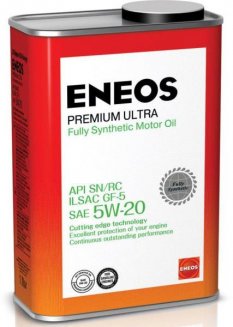 ENEOS Premium Ultra 5w20 100% Масло моторное sint 1л