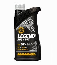 MANNOL 7730 Legend 504/507 SAE 0W30 ПАО API SN ACEA C3 1л Масло моторное