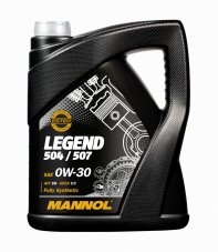 MANNOL 7730 Legend 504/507 SAE 0W30 ПАО API SN ACEA C3 5л Масло моторное