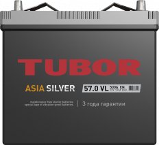 Аккумулятор TUBOR ASIASILVER 6СТ-57.0 VL B00 (Обратный) 450А