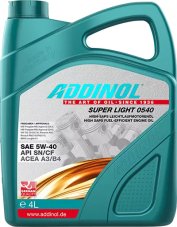 ADDINOL SUPER LIGHT 0540 5W-40 4л Масло моторное