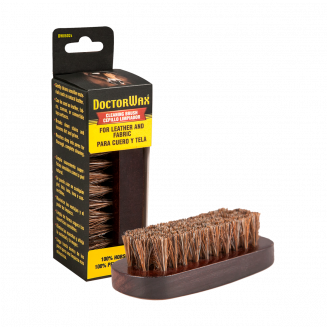 DoctorWax 8602s HORSE HAIR CLEANING BRUSH Щетка с щетиной из конского волоса для кожи и ткани