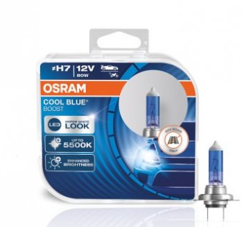 OSRAM COOL BLUE BOOST H7 5500K 12V 80W Лампы галогеновые 62210CBB-HCB