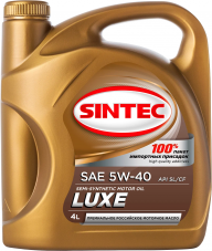 SINTEC LUXE 5000 SAE 5W40 SL/CF (п/с) 4л Масло моторное