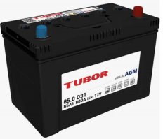 Аккумулятор TUBOR AGM ASIA 85.0 VRLA О.П. D31 750А