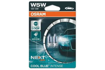 Osram W5W 12V 5W 4000K Cool Blue Intense 2шт блистер Лампа автомобильная OEM-номер 2825CBN-02B