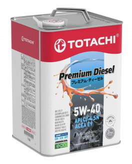TOTACHI Premium Diesel Fully Synthetic CJ-4/SN 5W40 6л Масло моторное