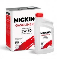 АКЦИЯ 4л+1л!!! Micking Gasoline Oil MG1 5W-30 API SP/RC 5л Масло моторное