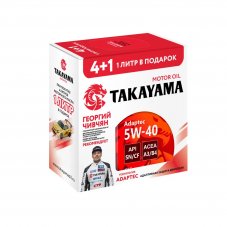АКЦИЯ 4л+1л!!! Takayama Adaptec 5W-40 API SN ACEA A3/B4 5л Масло моторное