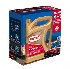 АКЦИЯ 4л+1л !!! SINTEC PLATINUM 7000 5W-30 ACEA A5/B5 SL/CF Масло моторное