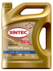 АКЦИЯ!!! SINTEC PREMIUM 9000 5W30 ACEA C3 API SN 5л Масло моторное