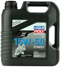 LIQUI MOLY 1689 Motorbike 4T Street 15W-50 4л НС-синтетическое моторное масло для 4T мотоциклов