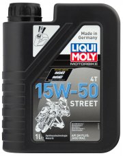 LIQUI MOLY 2555 Motorbike 4T Street 15W-50 1л НС-синтетическое моторное масло для 4T мотоциклов