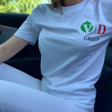 Футболка VD GROUP (белая) VD-0153/XXL (р-р.56-58)
